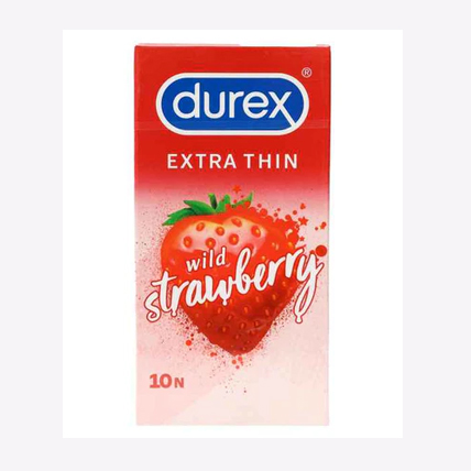 Durex Condoms Extra Thin Wild Strawberry